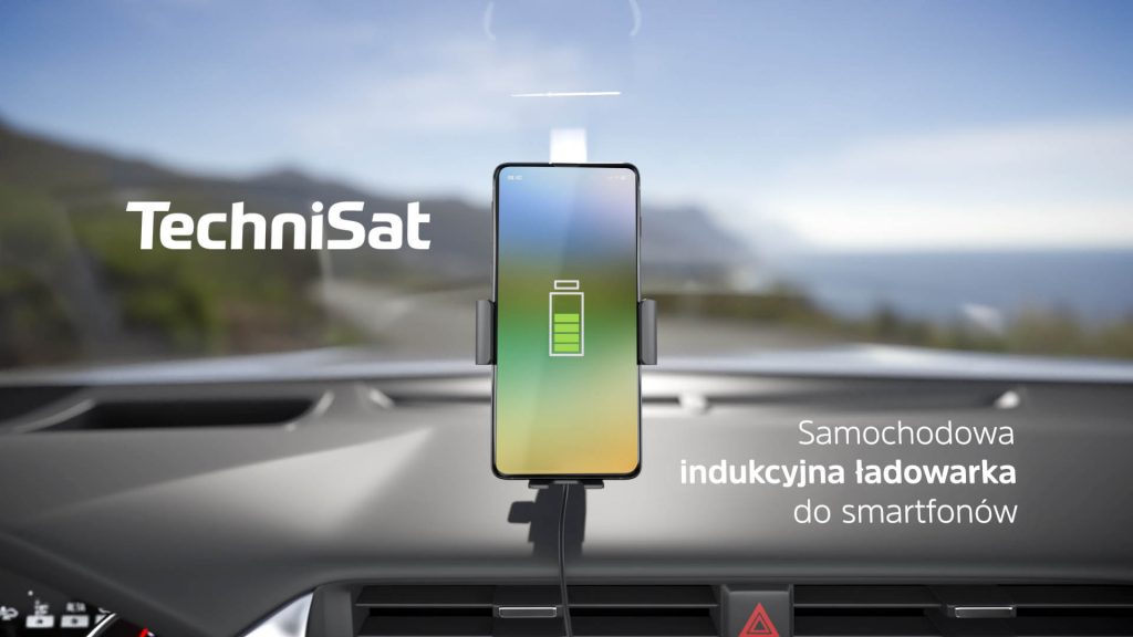 Technisat Render produktowy 3D 01 Animacje 3d 艂adowarki indukcyjnej