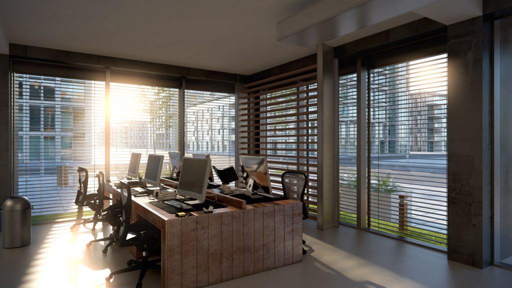 Żaluzje_Animacja_3D_Budynek_Interior_Swit Żaluzje Animacja 3D Budynek Interior Świt