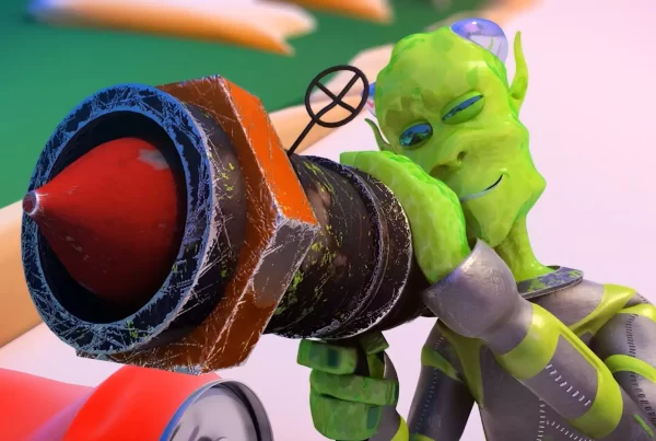 Animacja 3D Kosmiczna Robota