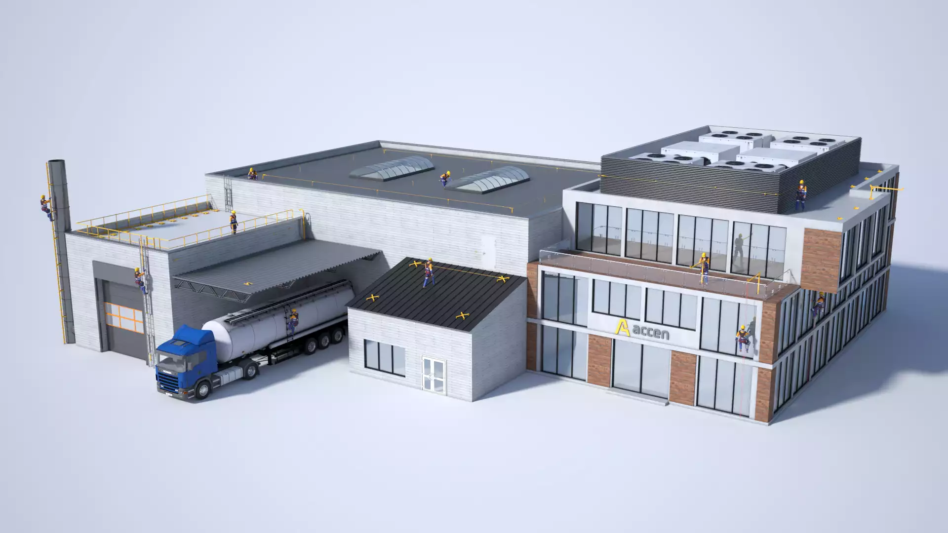 3vo Wizualizacje 3D Systemy asekuracyjne