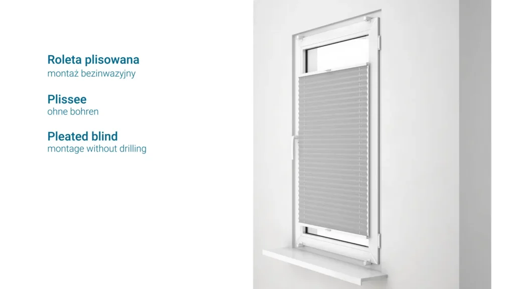 3d-animation-assembly-instruction-pleated-blinds-01 3D assembly instruction animation showing non-invasive installation of Fideli pleated blinds