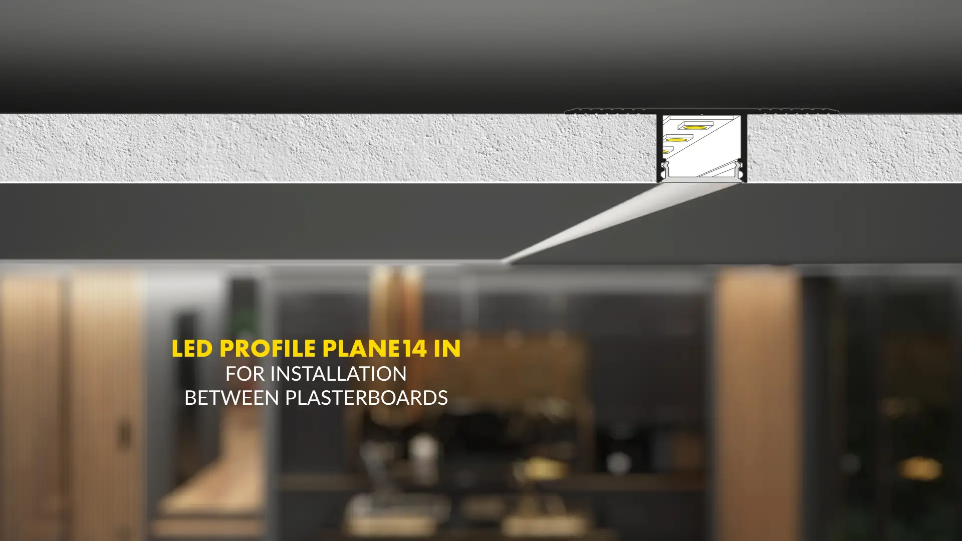 3D Technical Animation TOPMET Drywall LED Profiles