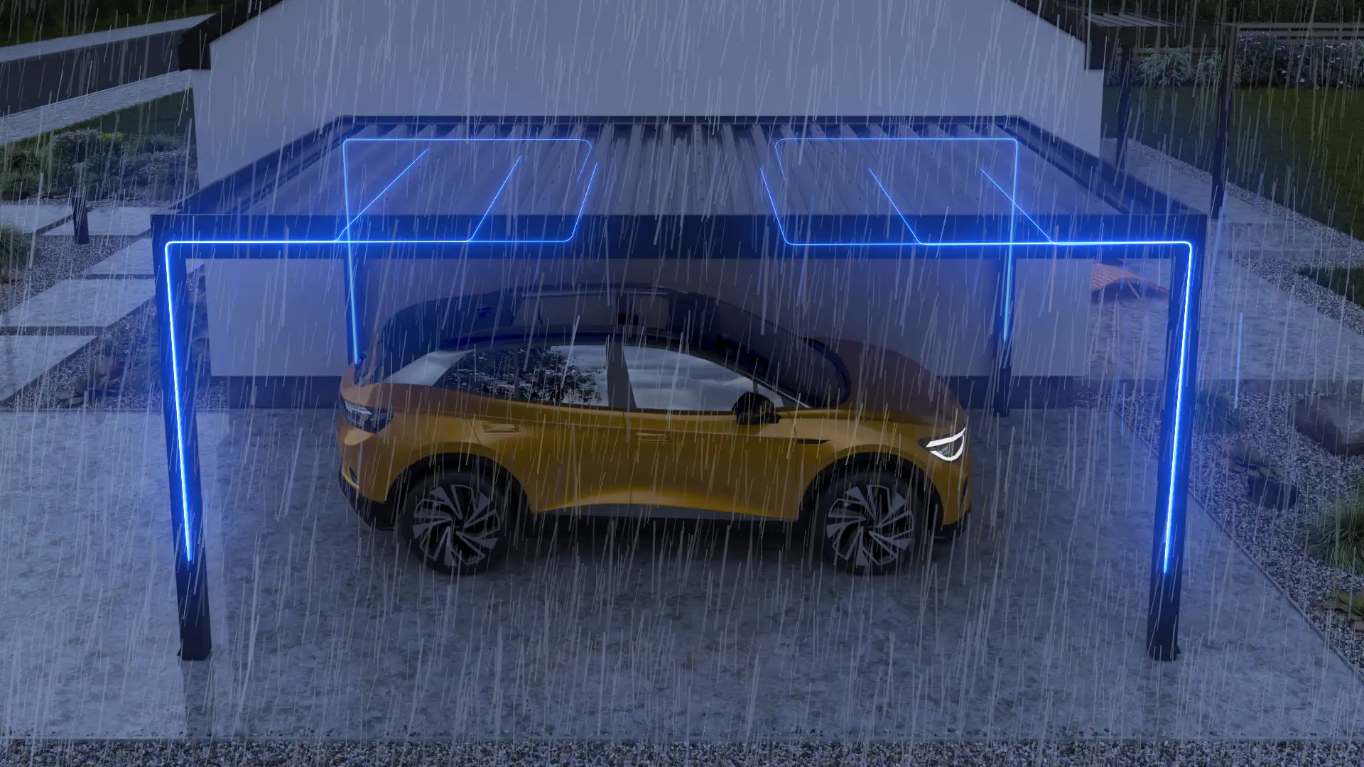 Tarasola Carport 3D animation Product Renders