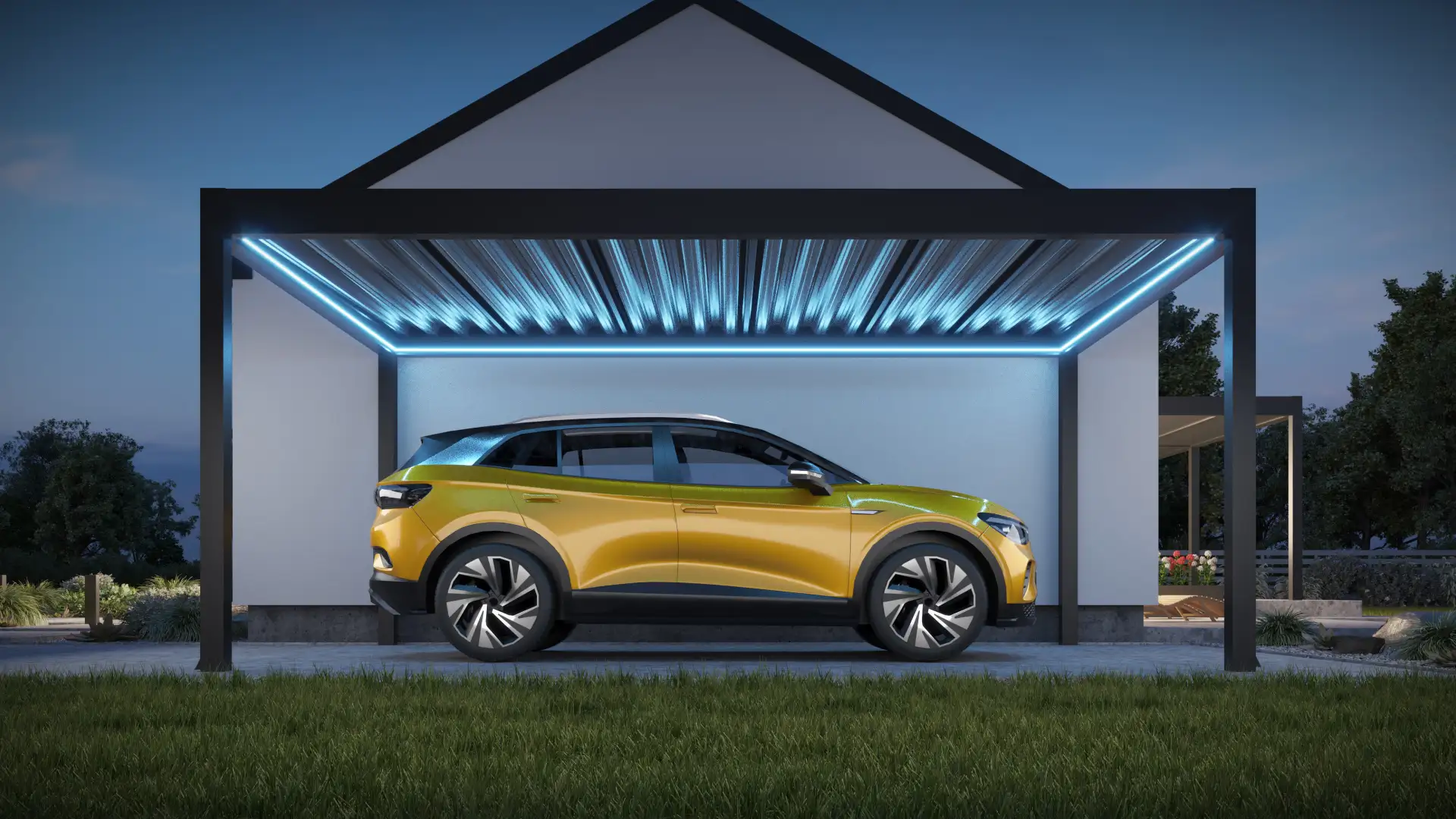 Tarasola Carport 3D animation Product Renders