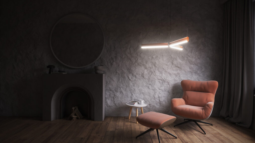 3d-product-animation-topmet-nami23-led-profile-04 Photorealistic 3D product animation of TOPMET NAMI23 custom color aluminum LED profile in modern interior