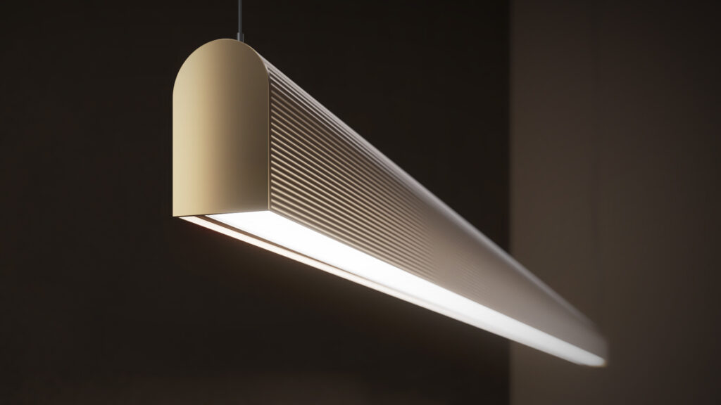 3d-product-animation-topmet-nami23-led-profile-07 Photorealistic 3D product animation of TOPMET NAMI23 custom color aluminum LED profile in modern interior