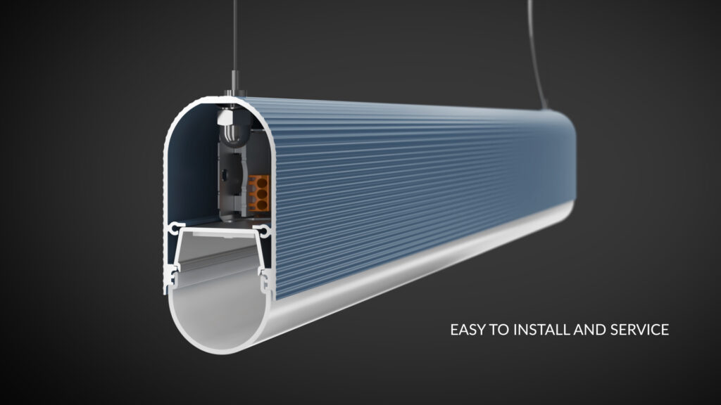 3d-product-animation-topmet-nami23-led-profile-09 Photorealistic 3D product animation of TOPMET NAMI23 custom color aluminum LED profile in modern interior