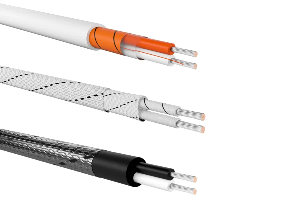 3d-product-renders-mg-wire-industrial-cables-03 Photorealistic 3D product render showing MG Wire industrial cable cross-section and copper conductor strands